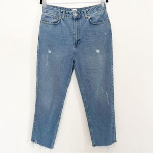 BDG Urban Outfitters Vintage Style Mom Jeans Distressed Embroidered Size 30